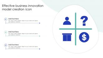 Effective Business Innovation Model Creation Icon