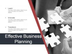 Effective business planning powerpoint show
