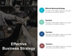 Effective business strategy ppt powerpoint presentation styles brochure cpb
