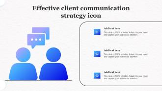 Effective Client Communication Strategy Icon