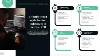 Effective Cloud Optimization Techniques To Increase ROI