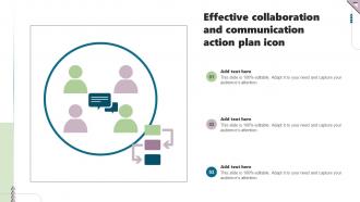 Effective Collaboration And Communication Action Plan Icon
