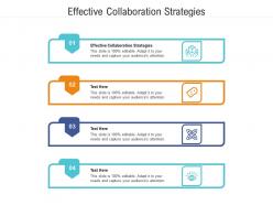 Effective collaboration strategies ppt powerpoint presentation summary inspiration cpb