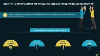 Effective Communication For Quality Service In Hospitality Industry Training Ppt Engaging Adaptable