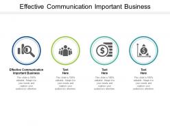 Effective communication important business ppt powerpoint presentation gallery show cpb
