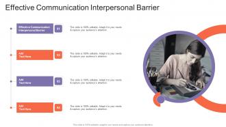 Effective Communication Interpersonal Barrier In Powerpoint And Google Slides Cpb