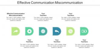 Effective Communication Miscommunication Ppt Powerpoint Presentation Styles Background Cpb