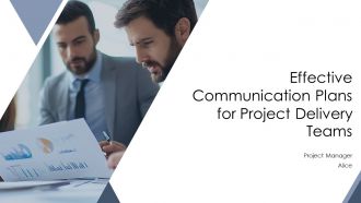 Effective Communication Plans For Project Delivery Teams PPT Sample AT