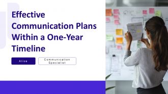 Effective Communication Plans Within A One Year Timeline PPT Summary AT Effective Communication Plans Within A One Year Timeline PPT Summary AT