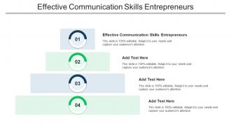 Effective Communication Skills Entrepreneurs Ppt Powerpoint Presentation Deck Cpb
