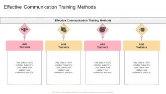 Effective Communication Training Methods In Powerpoint And Google Slides Cpb