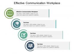 Effective communication workplace ppt powerpoint presentation slide download cpb