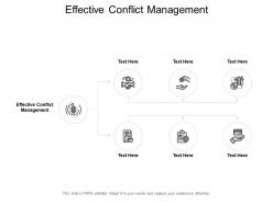 Effective conflict management ppt powerpoint presentation icon maker cpb