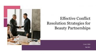 Effective Conflict Resolution Strategies For Beauty Partnerships PPT Structure ACP