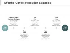 Effective conflict resolution strategies ppt powerpoint presentation outline example cpb