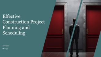 Effective Construction Project Planning And Scheduling PPT Slides AT