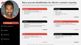 Effective Consumer Engagement Plan Buyer Persona Identification For Effective Customer Targeting