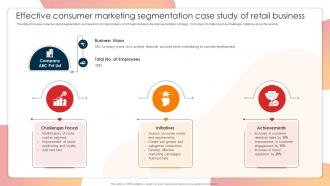 Effective Consumer Marketing Segmentation Case Study Of Retail Business