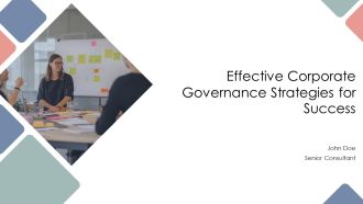 Effective Corporate Governance Strategies For Success PPT Sample AT
