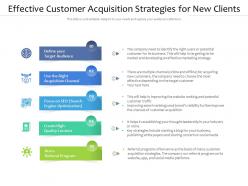 Effective Customer Acquisition Strategies For New Clients