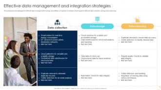 Effective Data Management And Integration Strategies Enabling Growth Centric DT SS