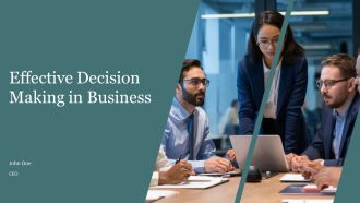 Effective Decision Making In Business PPT Slides AT