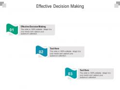 Effective decision making ppt powerpoint presentation ideas graphics pictures cpb