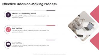 Effective Decision Making Process In Powerpoint And Google Slides Cpb