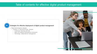 Effective Digital Product Management Table Of Content Effective Digital Product Management