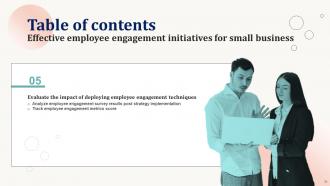 Effective Employee Engagement Initiatives For Small Business Complete Deck Slides