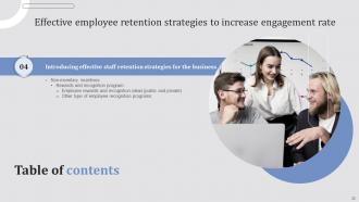 Effective Employee Retention Strategies To Increase Engagement Rate Powerpoint Presentation Slides Pre-designed Customizable