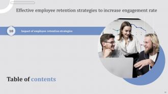 Effective Employee Retention Strategies To Increase Engagement Rate Powerpoint Presentation Slides Interactive Compatible