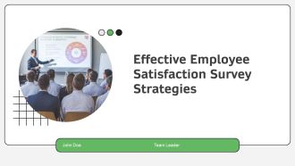 Effective Employee Satisfaction Survey Strategies PPT Slides AT