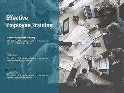 Effective employee training ppt powerpoint presentation gallery show cpb