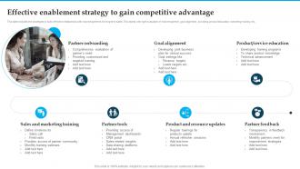 Effective Enablement Strategy To Gain Competitive Distribution Strategies For Increasing Sales