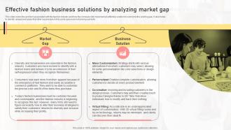 Effective Fashion Business Solutions By Analyzing Market Gap Boutique Shop Business Plan BP SS