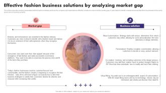 Effective Fashion Business Solutions By Analyzing Market Gap Fashion Boutique Business Plan BP SS