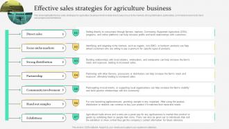 Effective For Agriculture Business Agriculture Products Business Plan BP SS