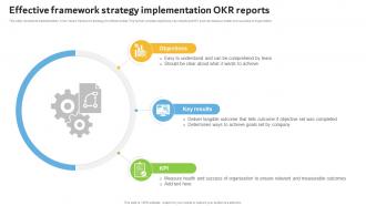 Effective Framework Strategy Implementation Okr Reports