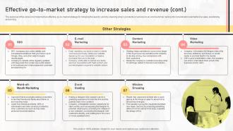 Effective Go To Market Strategy To Increase Sales And Revenue Boutique Shop Business Plan BP SS Visual Image