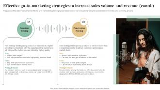 Effective Go To Marketing Strategies To Increase Sales Volume Marketing Plan Of Record Label Good Content Ready