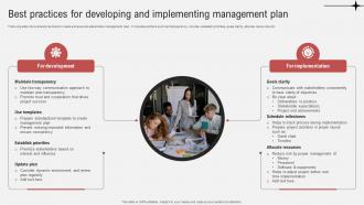 Effective Guide To Ensure Stakeholder Best Practices For Developing And Implementing Management