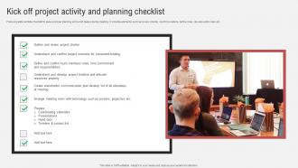 Effective Guide To Ensure Stakeholder Kick Off Project Activity And Planning Checklist