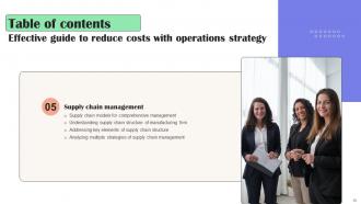 Effective Guide To Reduce Costs With Operations Strategy Powerpoint Presentation Slides Strategy Cd V Colorful Impactful