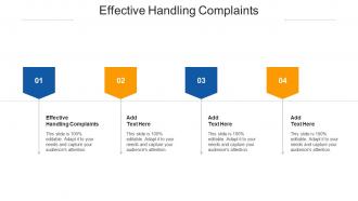 Effective Handling Complaints Ppt Powerpoint Presentation Layouts Format Cpb