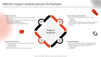 Effective Impact Analysis Process For Business