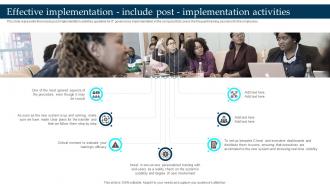 Effective Implementation Include Post Implementation Activities Enterprise Governance Of Information