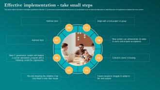 Effective Implementation Take Small Steps Corporate Governance Of Information Technology Cgit