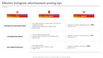 Effective Instagram Advertisement Posting Tips Instagram Marketing To Grow Brand Awareness