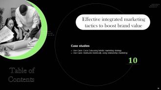 Effective Integrated Marketing Tactics To Boost Brand Value Powerpoint Presentation Slides MKT CD V Pre-designed Graphical